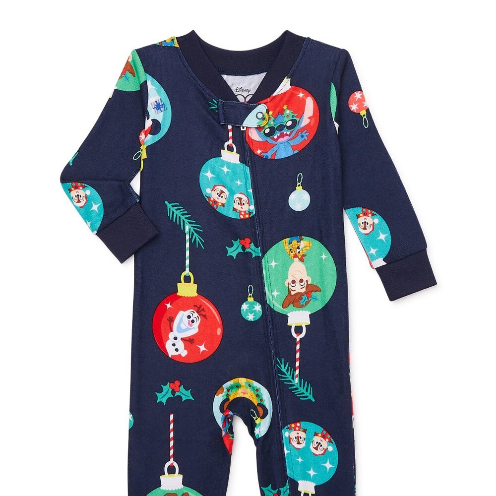 Disney Characters 100th Anniversary Infant One Pc  Pajamas, 6/9M, 12M, 18M - NWT